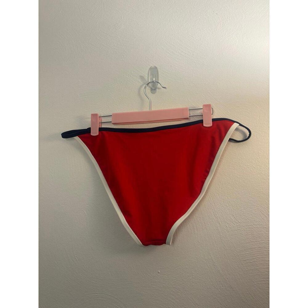 Wild Fable Red, White & Navy Blue Low Rise Bikini Bottoms Size Large - Picture 2 of 5